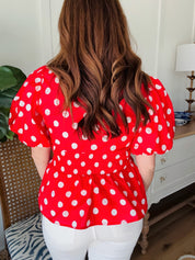 The Sanderson Top Red *Final Sale*