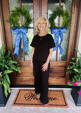 Cotton Tee Set Black