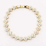 Crystal Clover Tennis Bracelet 7.5" Bracelet