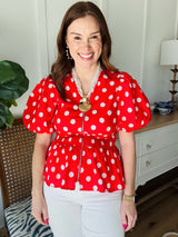 The Sanderson Top Red *Final Sale*