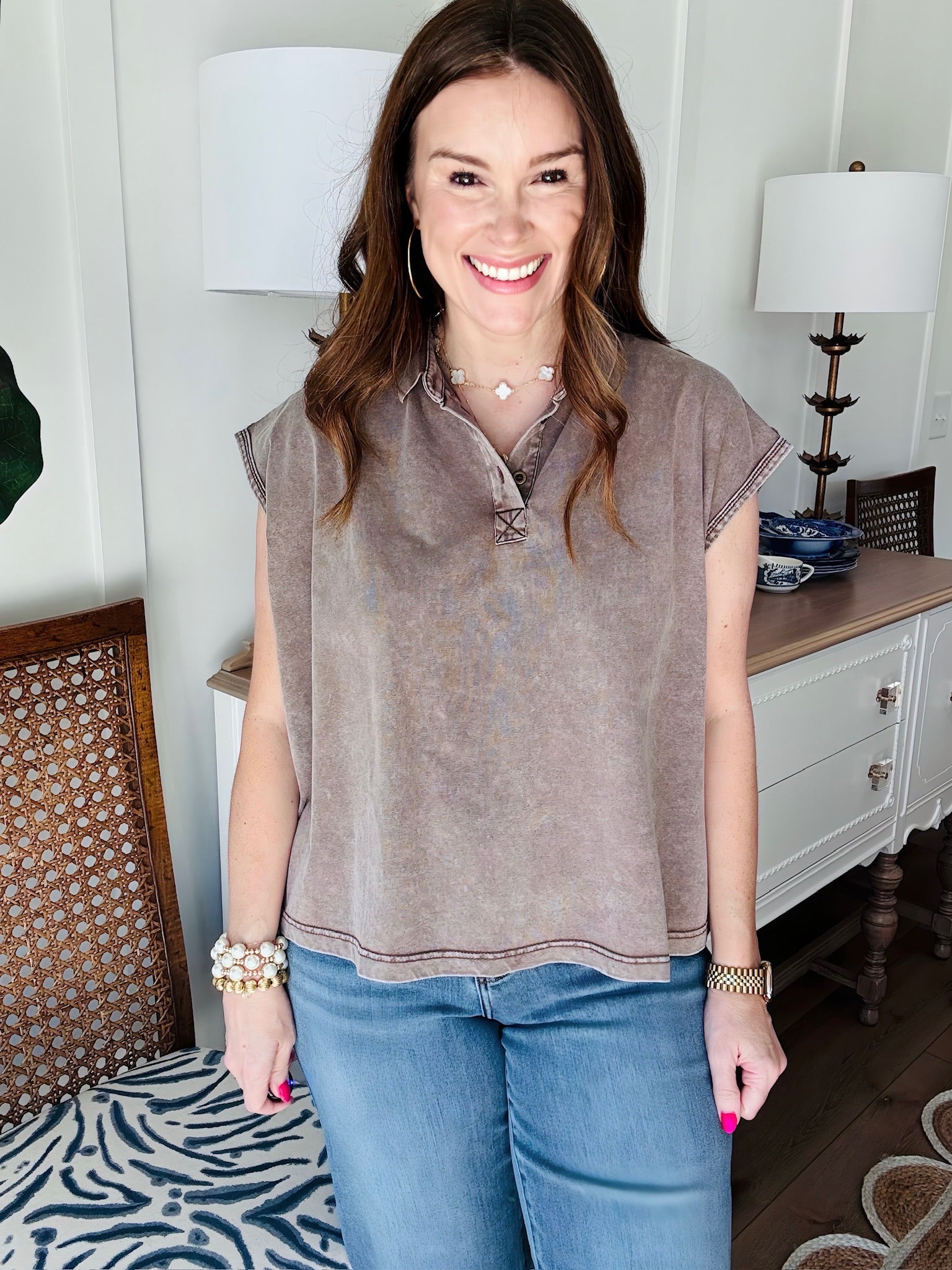 First Priority Top Brown *Final Sale*
