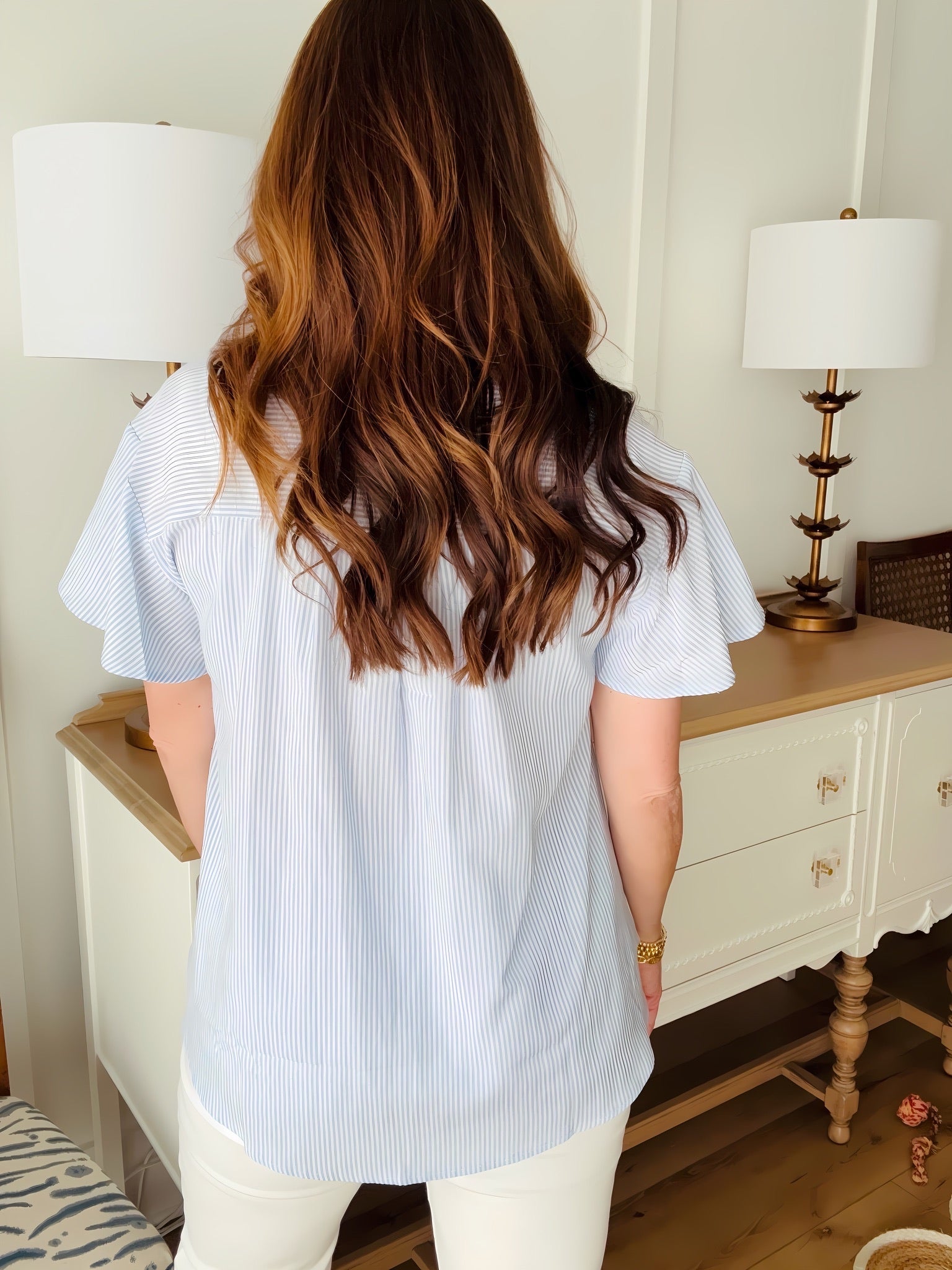 Feeling Fancy Top Blue *Final Sale*