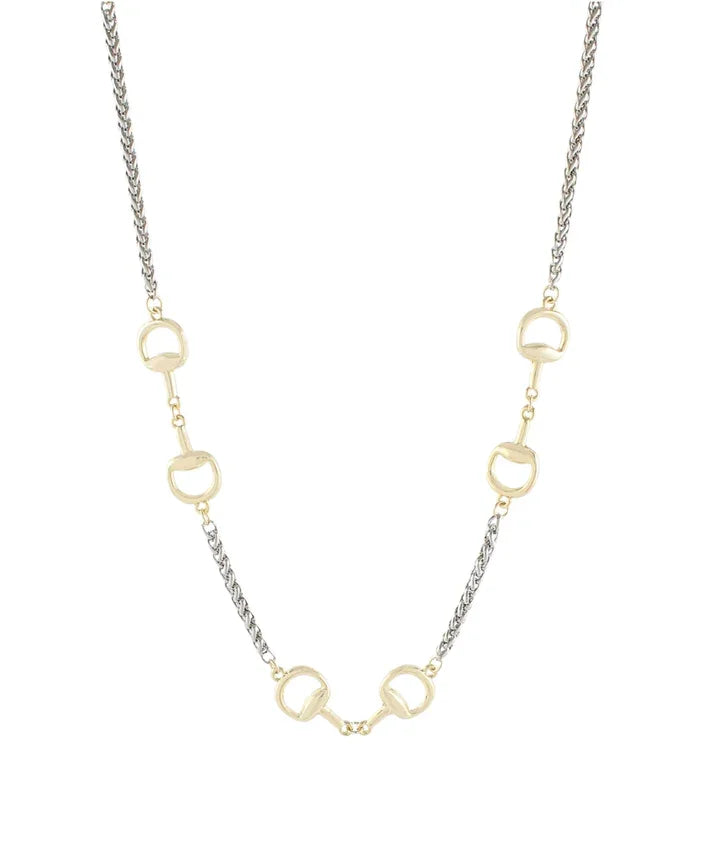 Twotone Horsebit Necklace