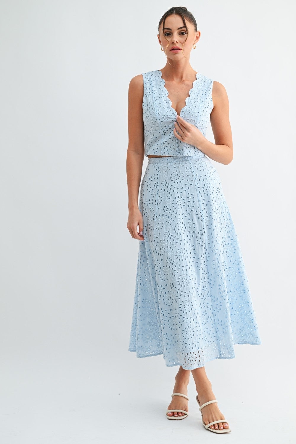 The Celeste Scalloped Set *Final Sale*