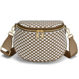 Woven Crossbody Bag Caramel