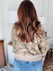 The Stitch Camo Cardigan *Final Sale*