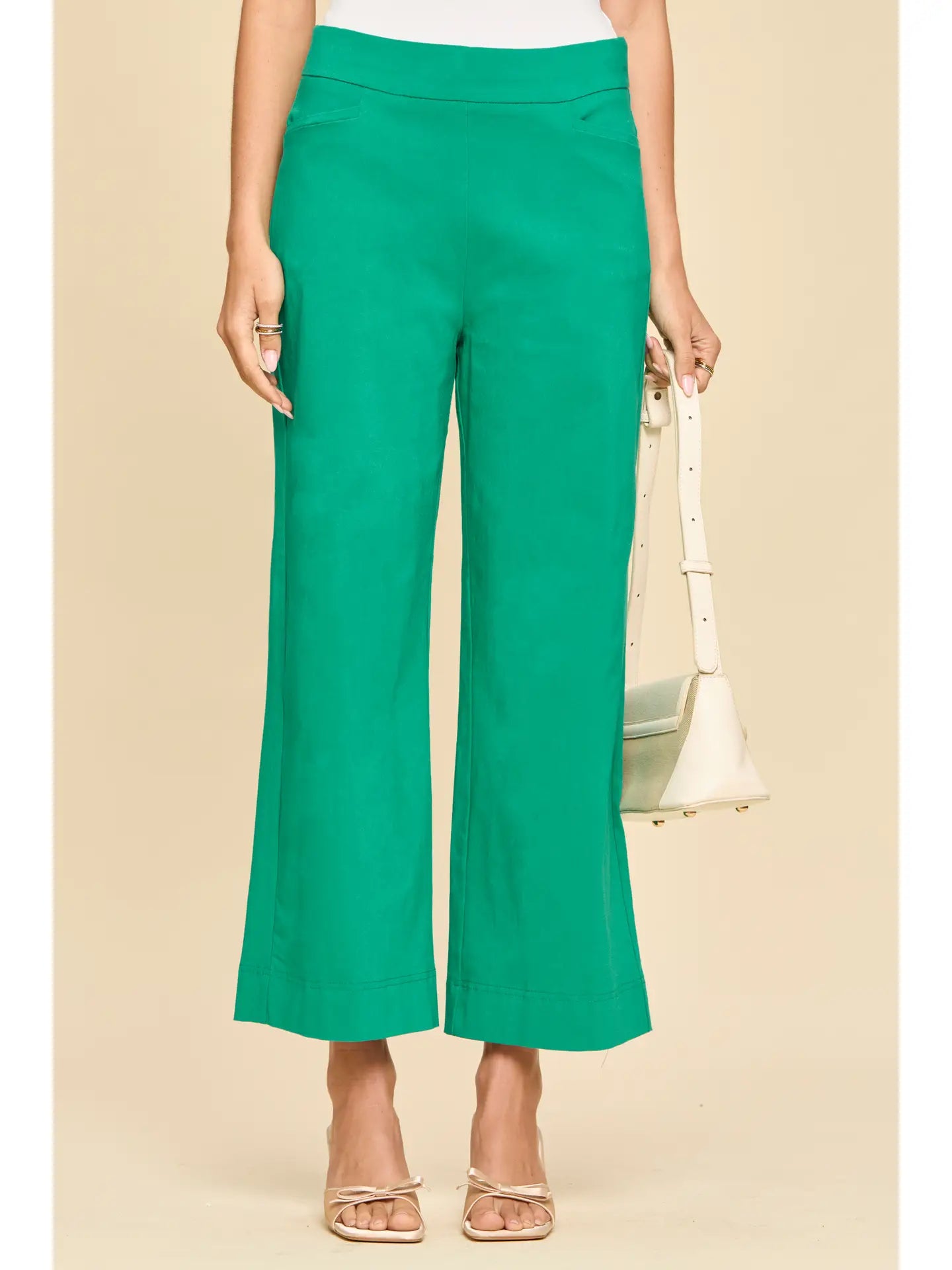 Everyday Only Pair Wide Leg Pants Emerald *Final Sale*