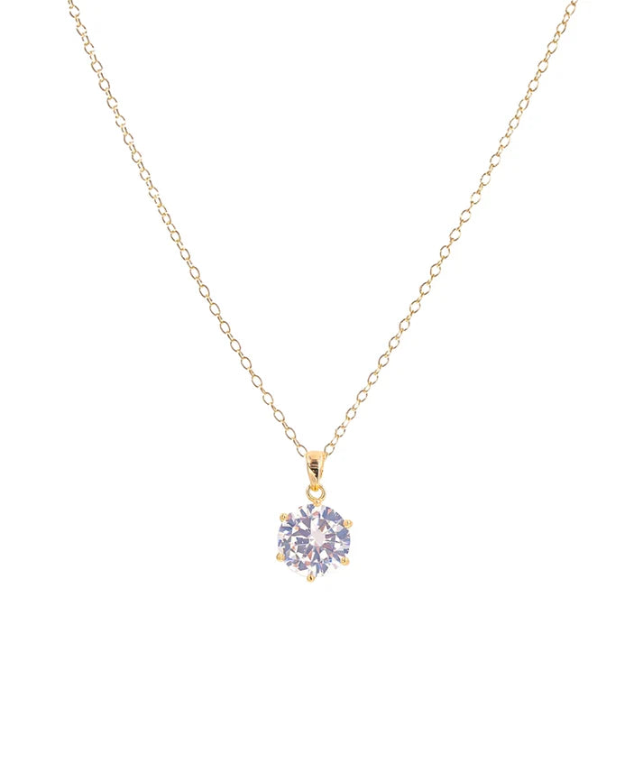 12mm CZ Round Necklace