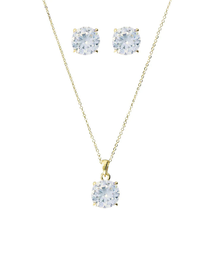 CZ Round Necklace