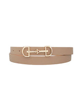 Taupe Horsebit Belt