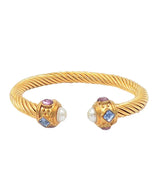 Pearl and Stone Cable Cuff