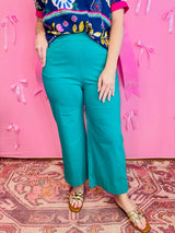 Everyday Only Pair Wide Leg Pants Emerald *Final Sale*