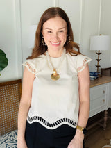 The Jessi Top Cream *Final Sale*