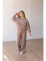 Toffee Corded Straight Leg Pants