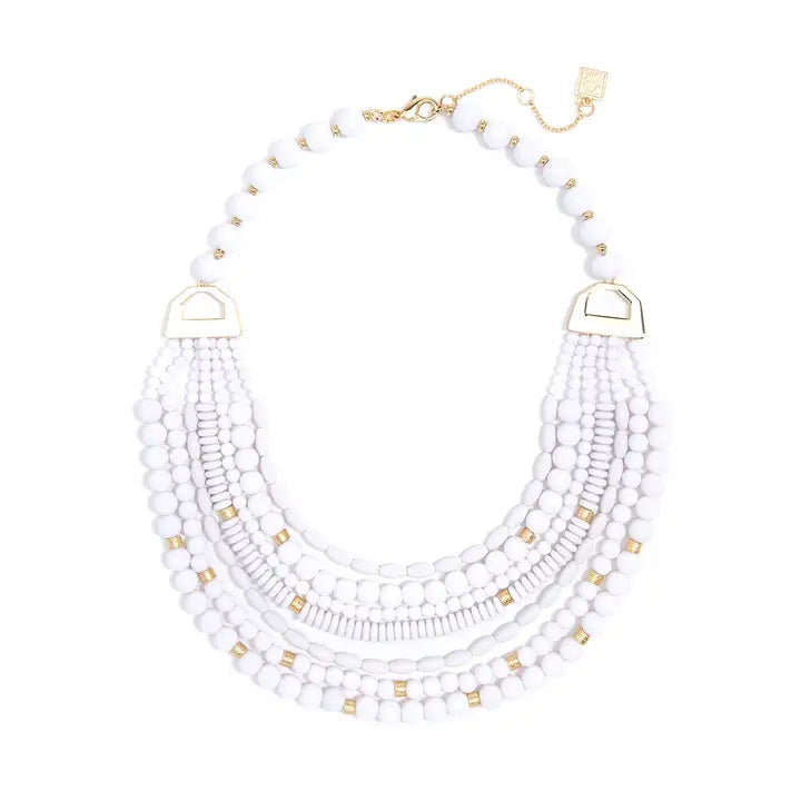 Bead Necklace White *Final Sale*