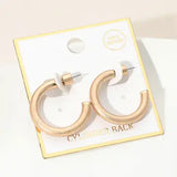 Gold Dipped Open Hoop